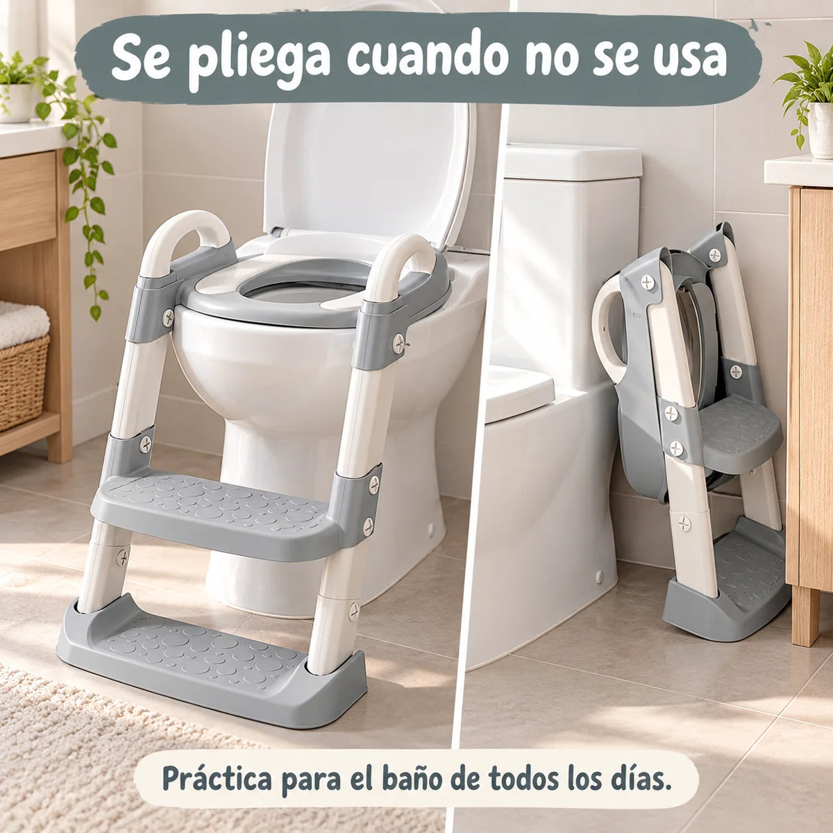 Asiento Adaptador Escalera Inodoro Niños
